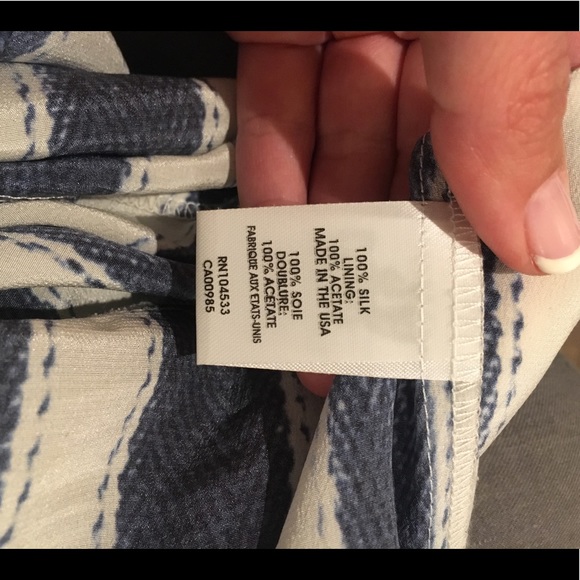 Nanette Lepore blue and white stripe skort - Picture 5 of 6